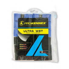 Комплект намоток на ракетку ProKennex Ultra Wet Over Grip 12 шт Синій-Чорний (AYGP1803-BB)
